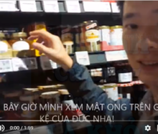 video:Mật ong kết tinh trên giá kệ siêu thị ở Hamburg, Đức - Là loại mật ong tự nhiên và giá rất cao!